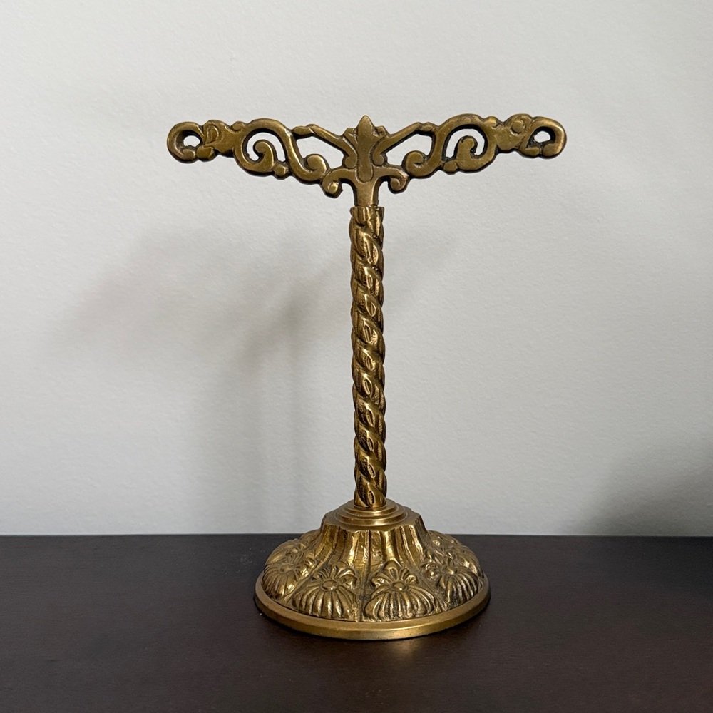 Vintage Brass Earring Stand